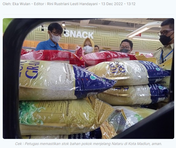 Jelang Nataru, Harga Bahan Pokok di Kota Madiun Naik