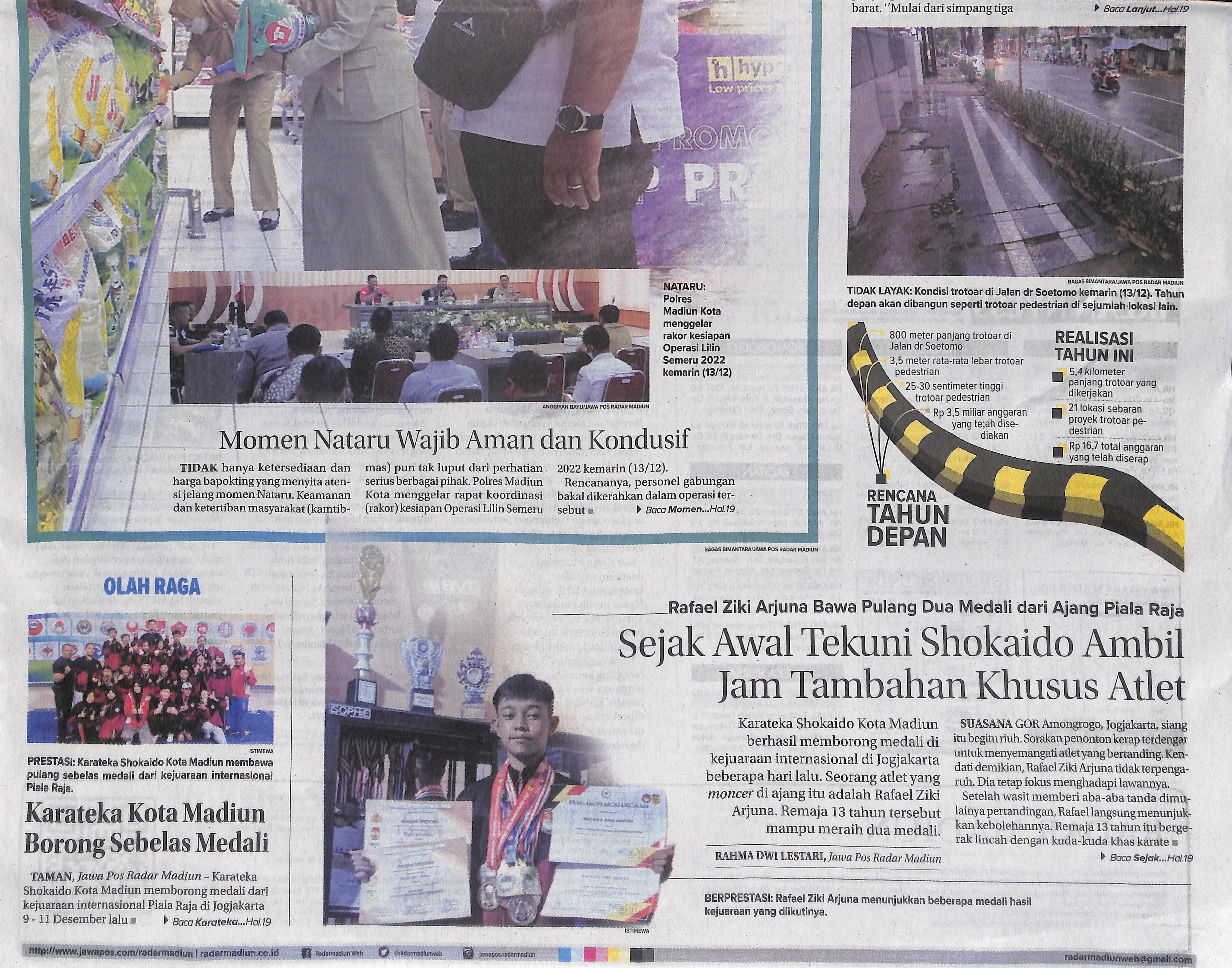 Karateka Kota Madiun Borong Sebelas Medali