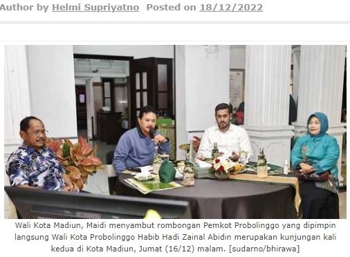 Program Siaga Kita Milik Pemkot Madiun Diadopsi Wali Kota Probolinggo
