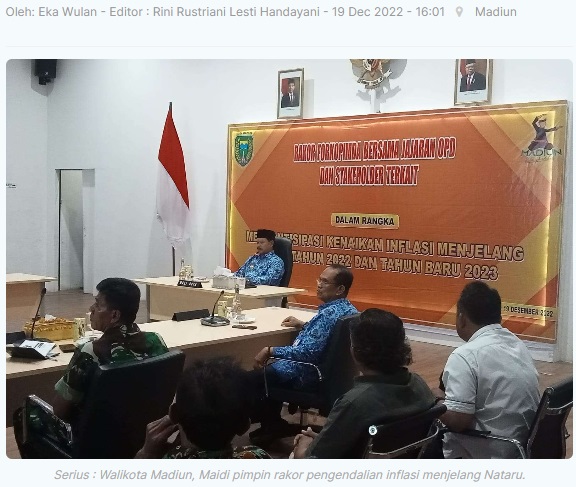Pemkot Madiun Lakukan Operasi Bapok Murah Tekan Inflasi Jelang Nataru
