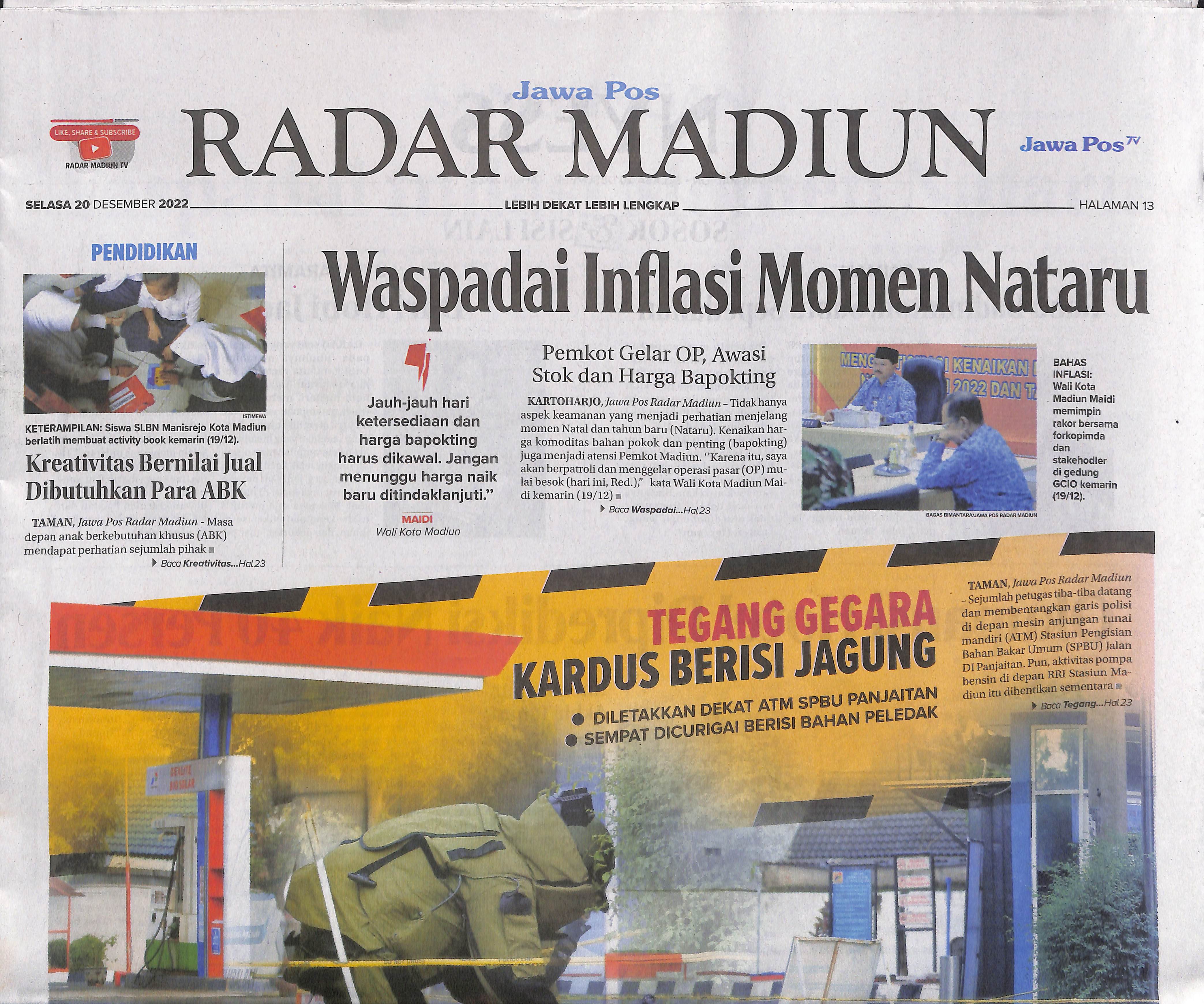 Waspadai Inflasi Momen Nataru, Pemkot Gelar OP, Awasi Stok dan Harga Bapokting