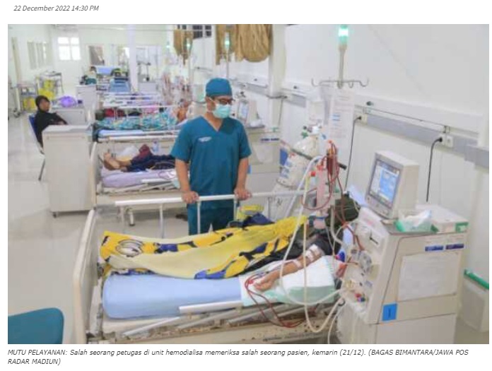 Kembangkan Unit Hemodialisa, RSUD Kota Madiun Tambah 10 Bed Pasien Cuci Darah