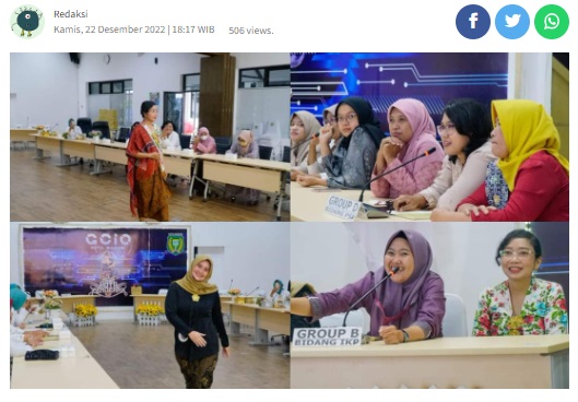 Peringati Hari Ibu ke 94, DWP Dinas Kominfo Kota Madiun Gelar Fashion Show