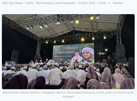 Launching Warung NKRI, Pemkot Madiun Gelar Madiun Bersholawat