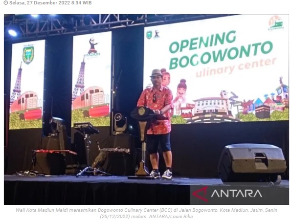 "Bogowonto Culinary Center" siap tambah ikon wisata di Kota Madiun