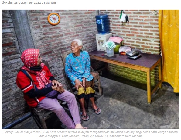 Pemkot Madiun salurkan bantuan permakanan bagi 478 lansia-disabilitas