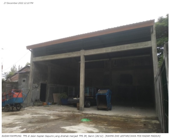 Belum Finishing, Rehab TPS Jalan Kapten Saputra Jadi TPS 3R Terpaksa Berhenti