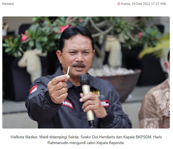 Hanya di Kota Madiun, Kursi Kepala OPD Diundi Seperti Arisan