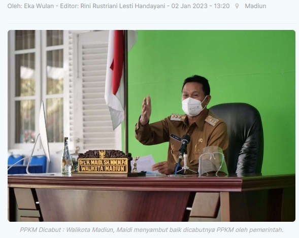 PPKM Dicabut, Walikota Madiun Ingatkan Warga Tetap Waspada