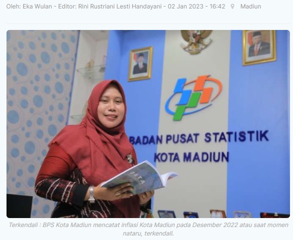 Momen Nataru, Inflasi Kota Madiun Terkendali