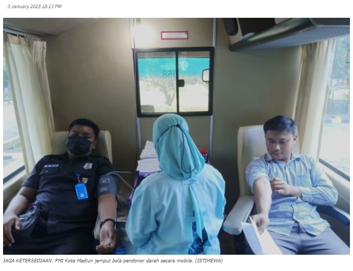 Stok Golongan Darah A PMI Kota Madiun Semakin Menipis