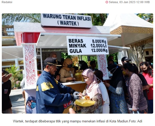 Program Jitu Walikota Madiun, Tekan Inflasi di Bulan Desember