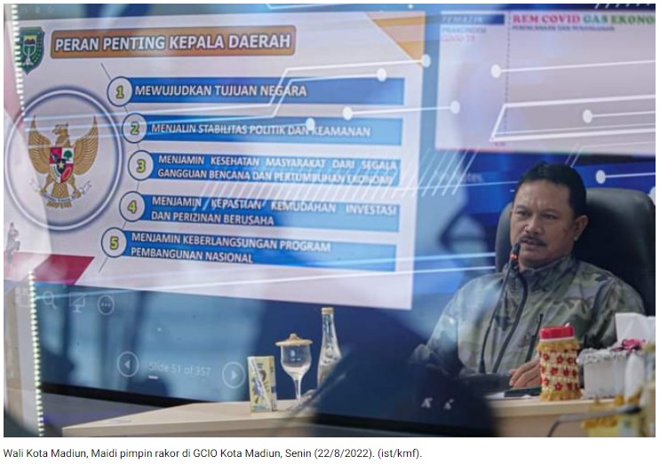 Forkopimda Gelar Rakor Bersama Perguruan Pencak Silat, Wali Kota Madiun Kota Madiun Harus Aman dan Nyaman