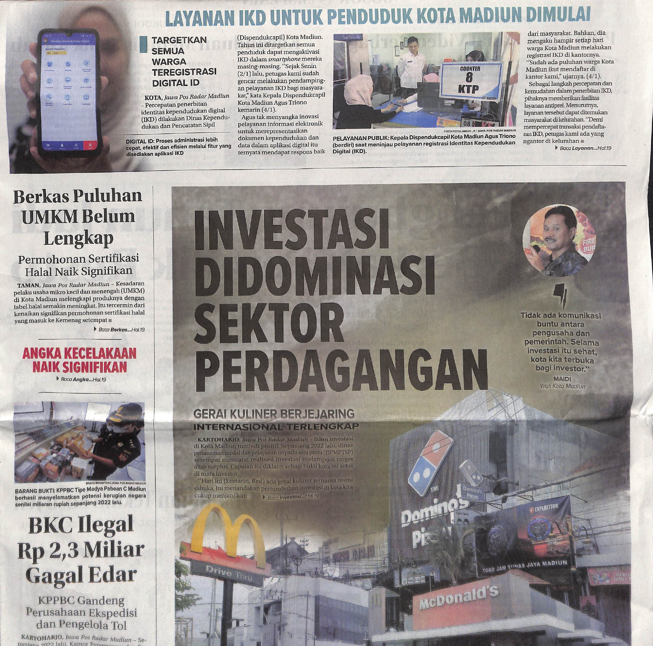 Investasi Didominasi Sektor Perdagangan, Gerai Kuliner Berjejaring Internasional Terlengkap
