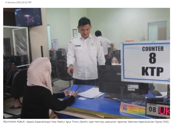 Dispendukcapil Targetkan Semua Warga Kota Madiun Teregistrasi Digital ID