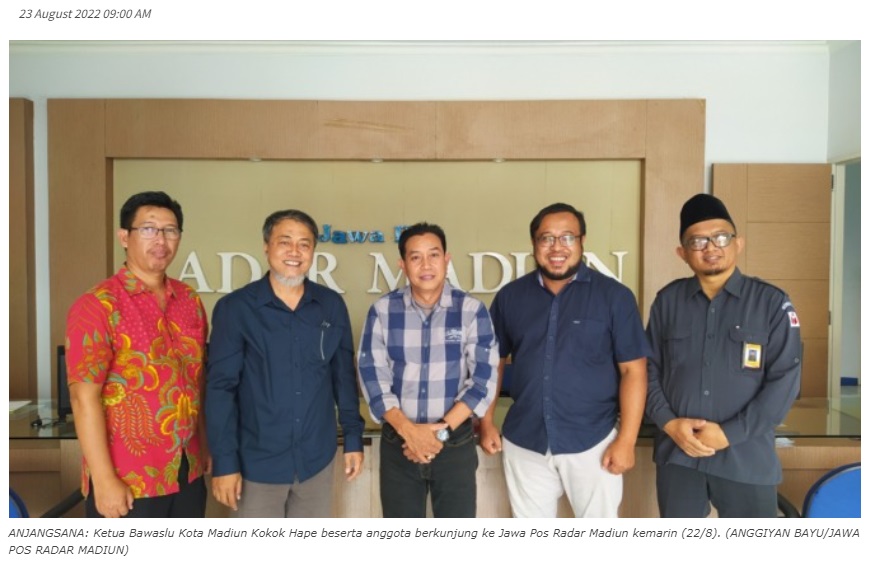 Bawaslu Kota Madiun Butuh Sinergi dengan Media Massa