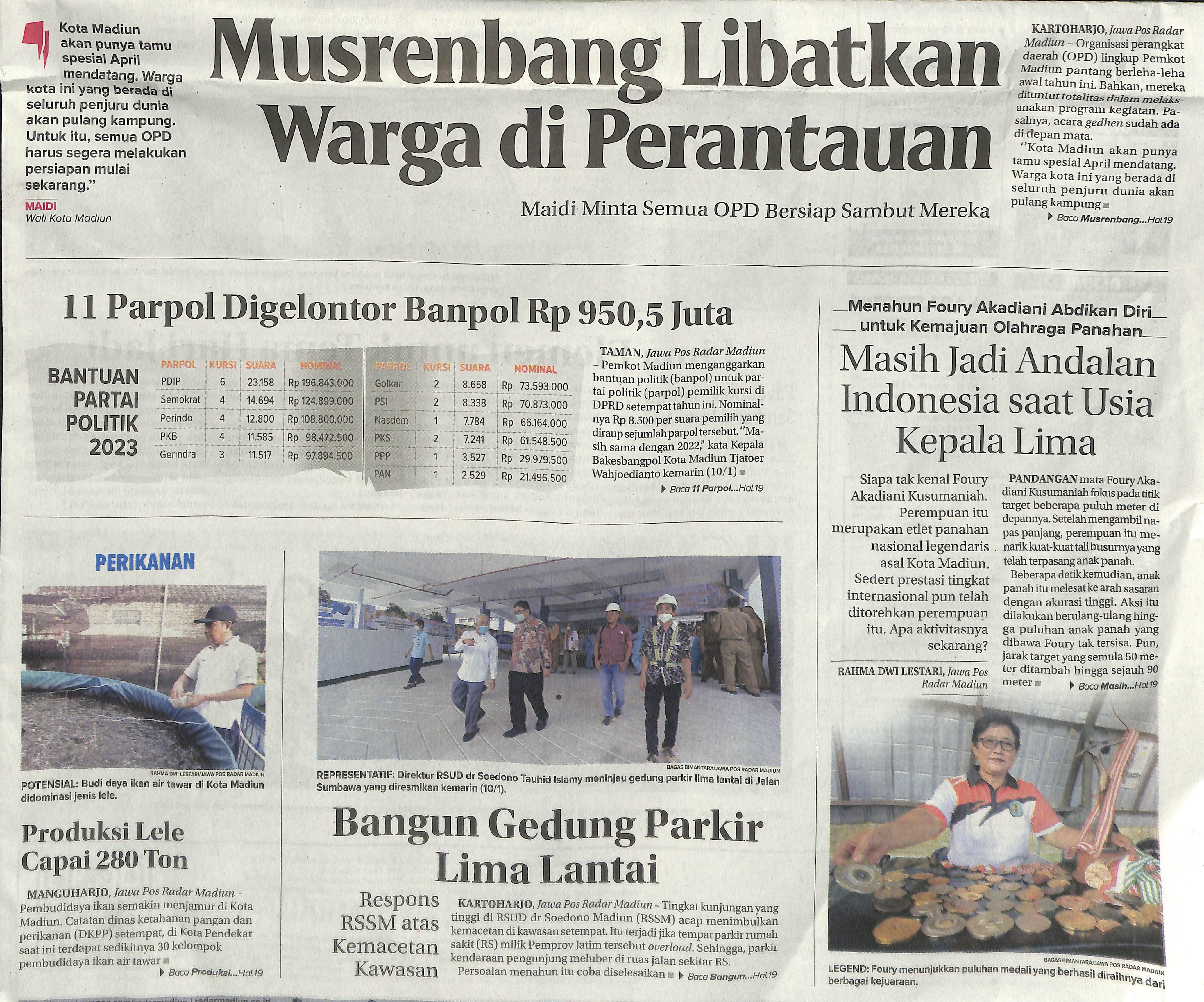 11 Parpol Digelontor Banpol Rp 950,5 Juta