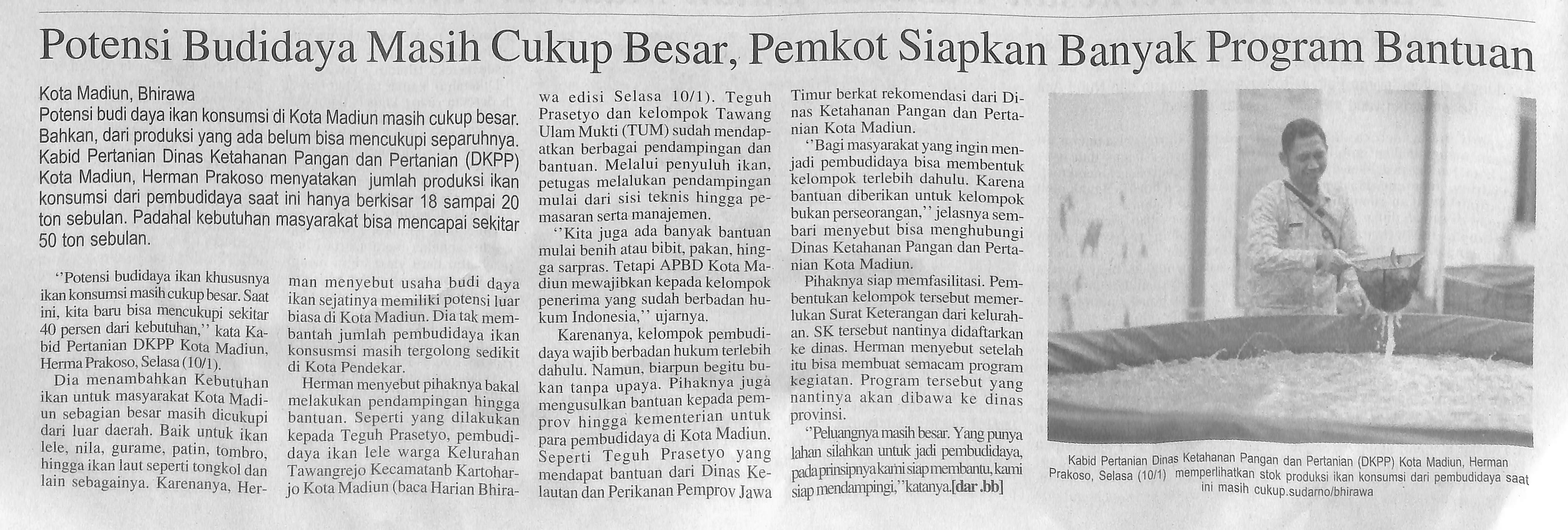 Potensi Budidaya Masih Cukup Besar, Pemkot Siapkan Banyak Program Bantuan