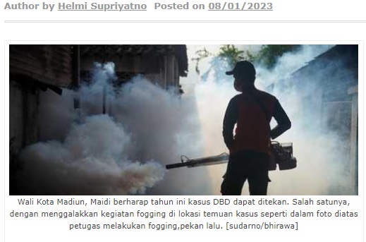 Musim Hujan, Wali Kota Madiun Ajak Masyarakat Waspada DBD