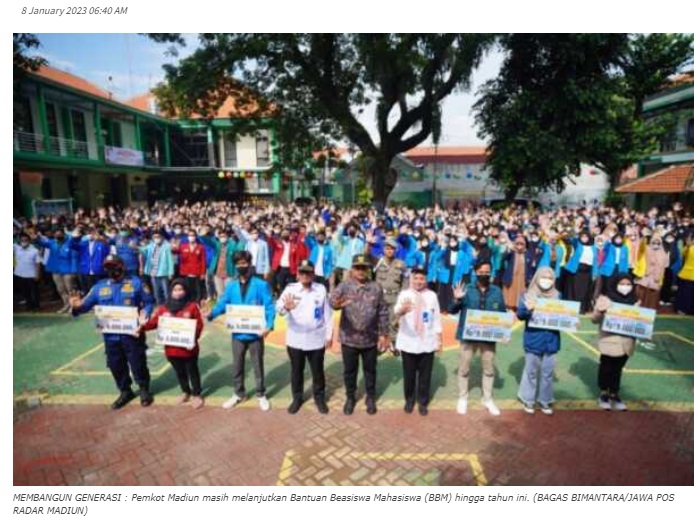 Program Bantuan Beasiswa Mahasiswa di Kota Madiun Terus Bergulir