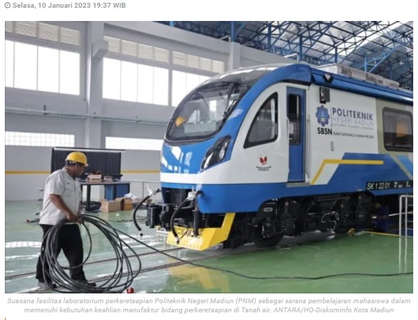 Politeknik Negeri Madiun dirikan laboratorium perkeretaapian