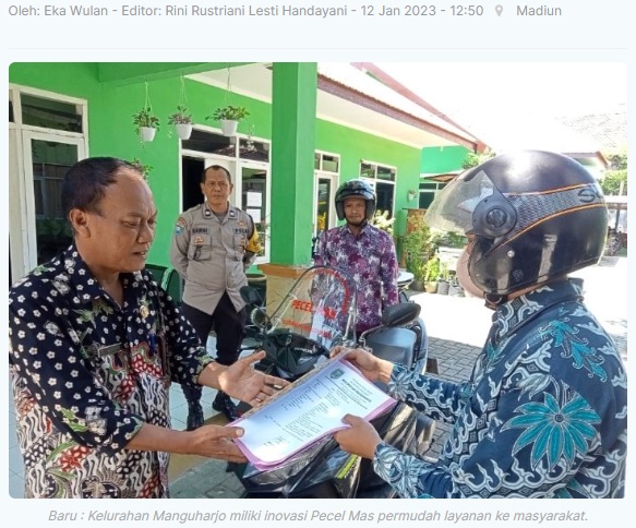 Inovasi Pecel Mas di Kota Madiun, Permudah Layanan Masyarakat