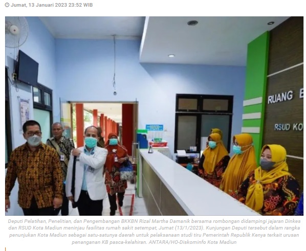 Kota Madiun ditunjuk jadi daerah kunjungan delegasi Kenya