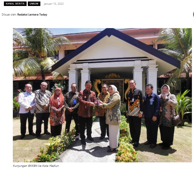 BKKBN Pastikan Kesiapan Kota Madiun sebagai Tuan Rumah CoE IKH
