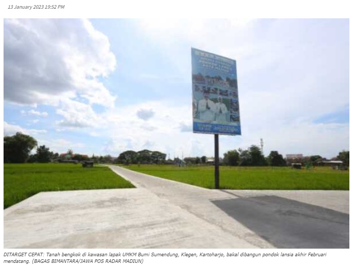 Ingin Pondok Lansia Segera Rampung, Pemkot Madiun Butuh Rekanan Berpengalaman