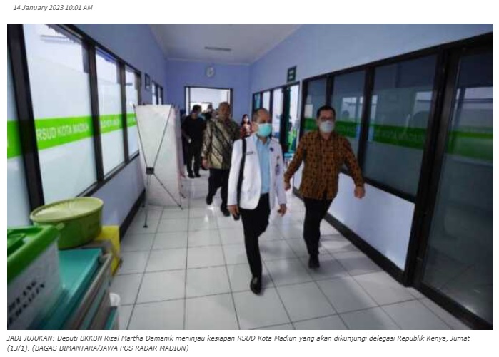 Delegasi Kenya Bakal Studi Banding ke Kota Madiun, Perihal KB Pasca-Persalinan