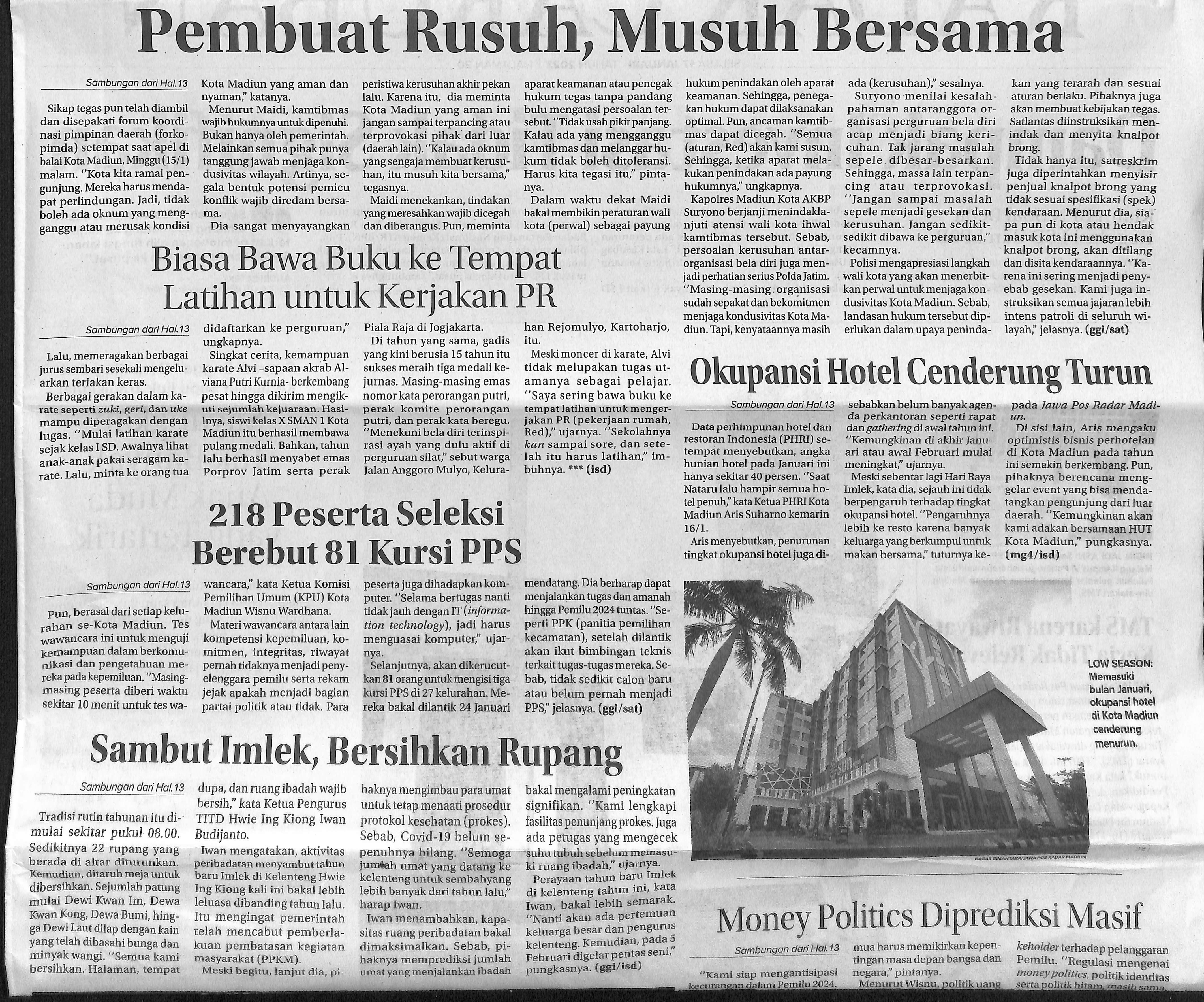 Okupansi Hotel Cenderung Turun, Sepi Agenda, Drop di Angka 40 Persen