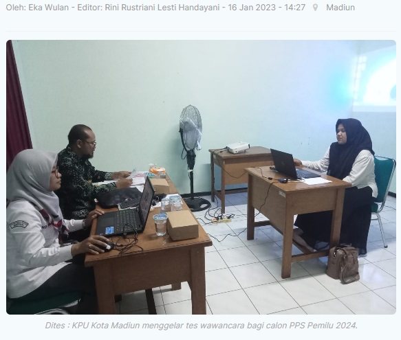 218 Calon PPS Kota Madiun Jalani Tes Wawancara