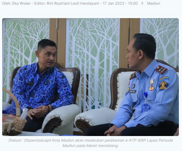 Perekaman e-KTP WBP Lapas Pemuda Dilaksanakan Maret 2023