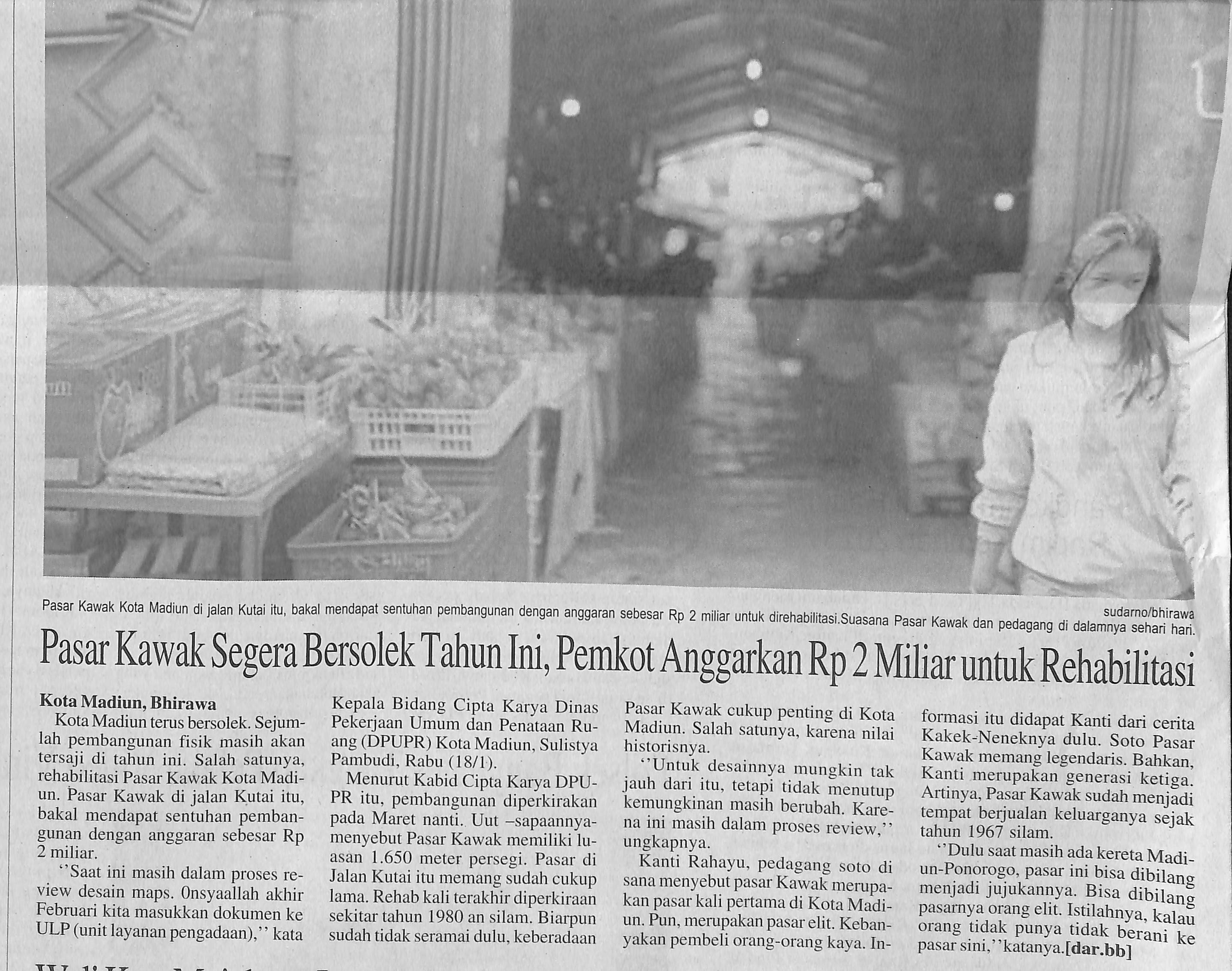 Pasar Kawak Segera Bersolek Tahun Ini, Pemkot Anggarkan Rp 2 Miliar untuk Rehabilitasi