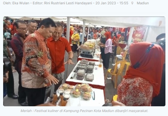 Warga Antusias Sambut Festival Kuliner di Kampung Pecinan Madiun