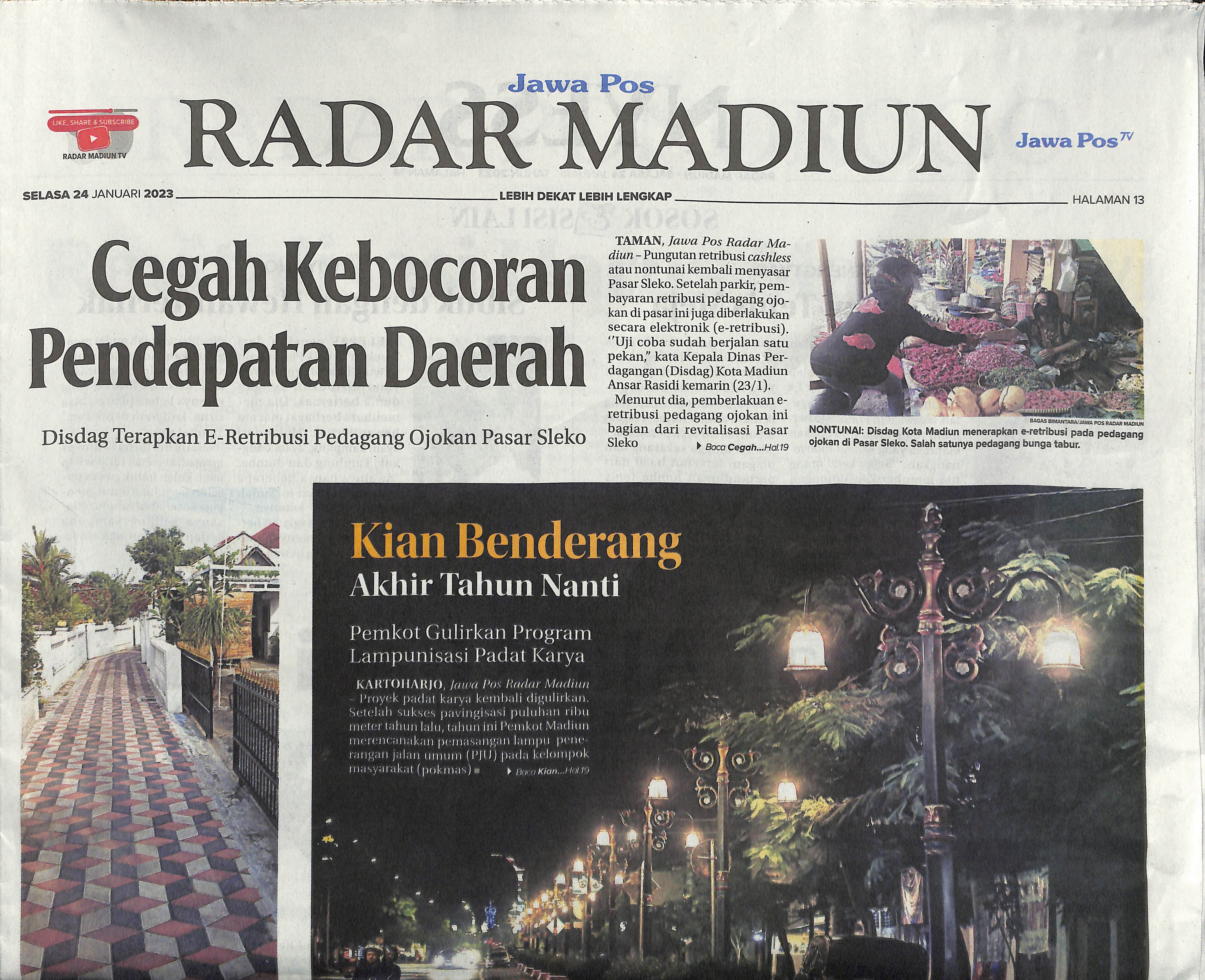 Cegah Kebocoran Pendapatan Daerah, Disdag Terapkan E-Retribusi Pedagang Ojokan Pasar Sleko