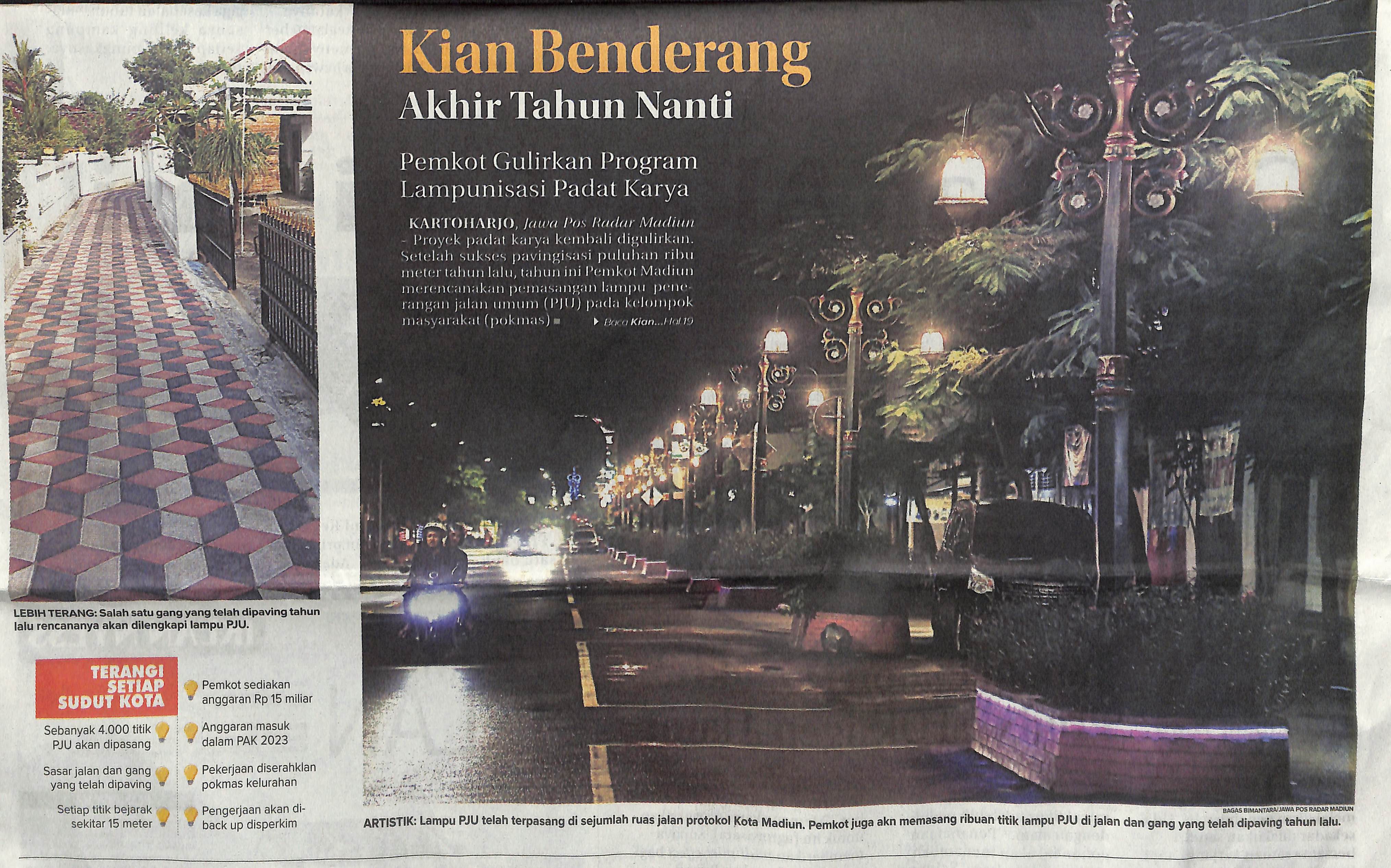 Kian Benderang Akhir Tahun Nanti, Pemkot Gulirkan Program Lampunisasi Padat Karya