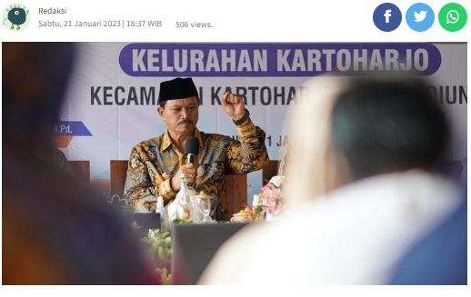 Demi Pemerataan Pembangunan, Walikota Madiun Minta Lurah Menguasai Wilayah