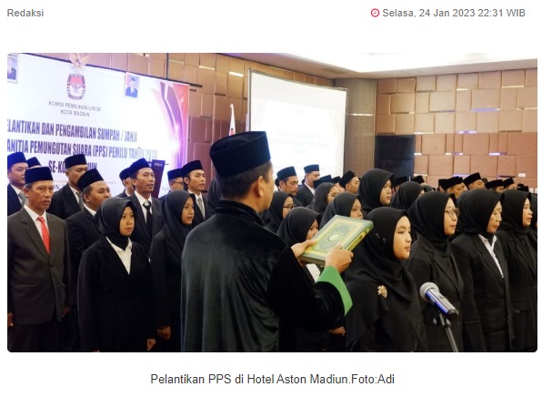 Lantik PPS Diduga Sakit, KPU Kota Madiun Disorot