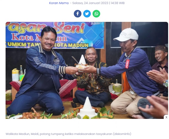 Hadir dalam Tasyakuran Bareng Komunitas Bonsai dan Batu Akik, Wali Kota Madiun Ajak Ramaikan Lapak