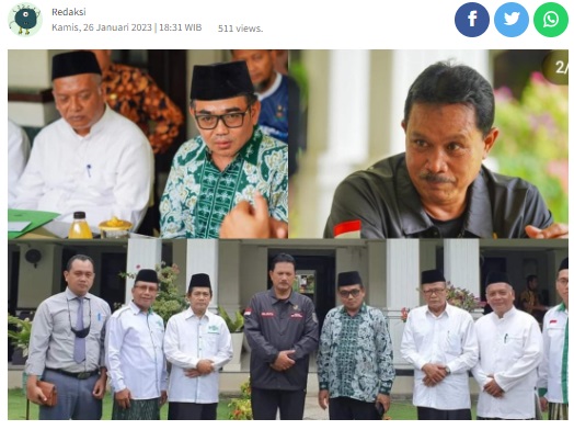 Jelang Harlah Satu Abad NU, PCNU Kota Madiun Silaturahmi ke Walikota