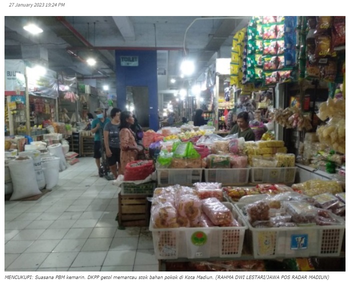 Harga Bapok Melonjak, DKPP Pastikan Pasokan Barang di Tiga Pasar Aman