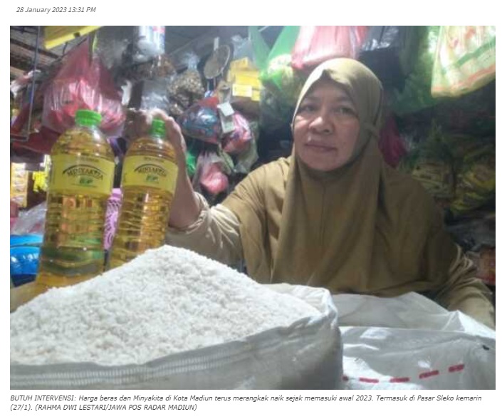 Waduh, Harga Migor-Beras di Kota Madiun Tak Terkendali