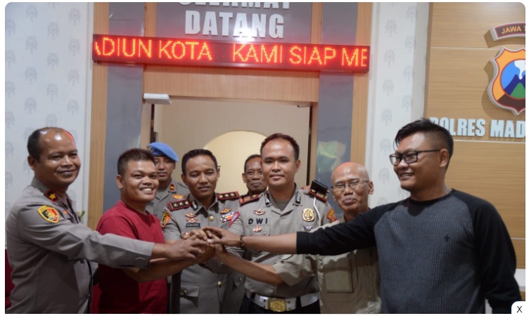 Kasat Lantas Kota Madiun Vs Wartawan Berakhir Damai