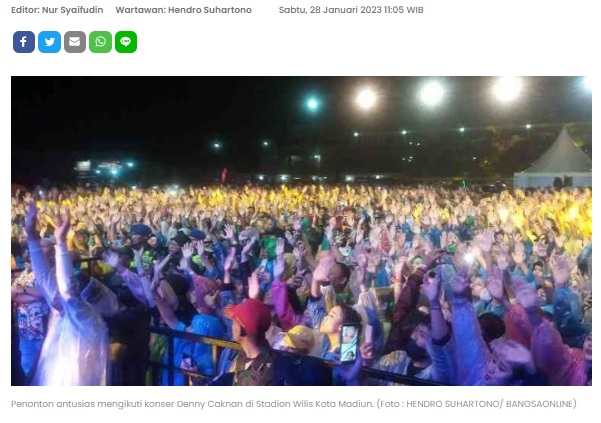 Konser Denny Caknan di Madiun Aman, Kapolres Apresiasi Penonton