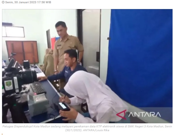 Dispendukcapil Kota Madiun sasar 161.579 pemilih pemula perekaman KTP elektronik