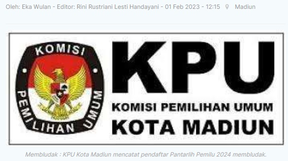 Pendaftar Pantarlih Kota Madiun Capai 847 Orang
