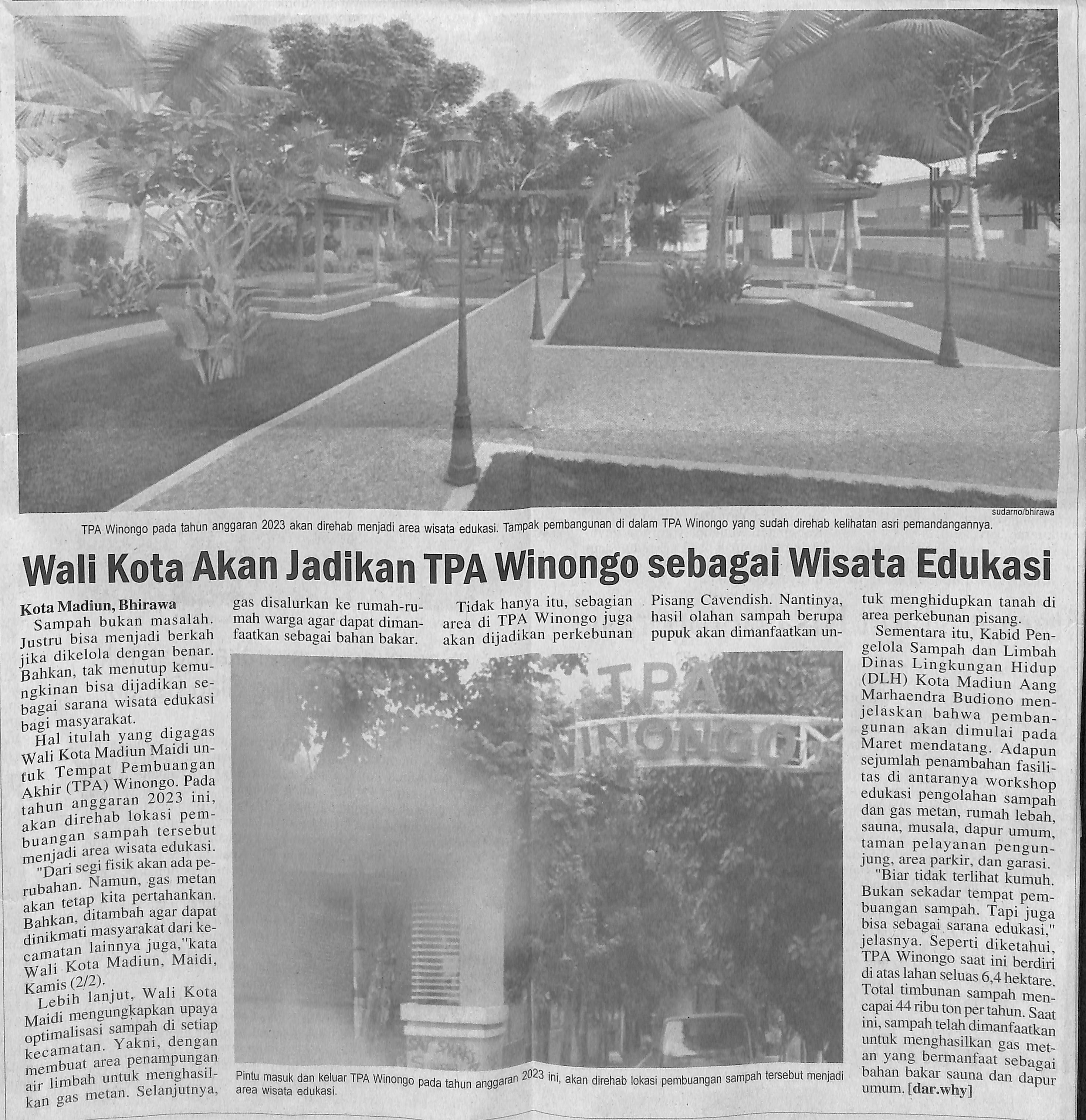 Wali Kota Akan Jadikan TPA Winongo sebagai Wisata Edukasi