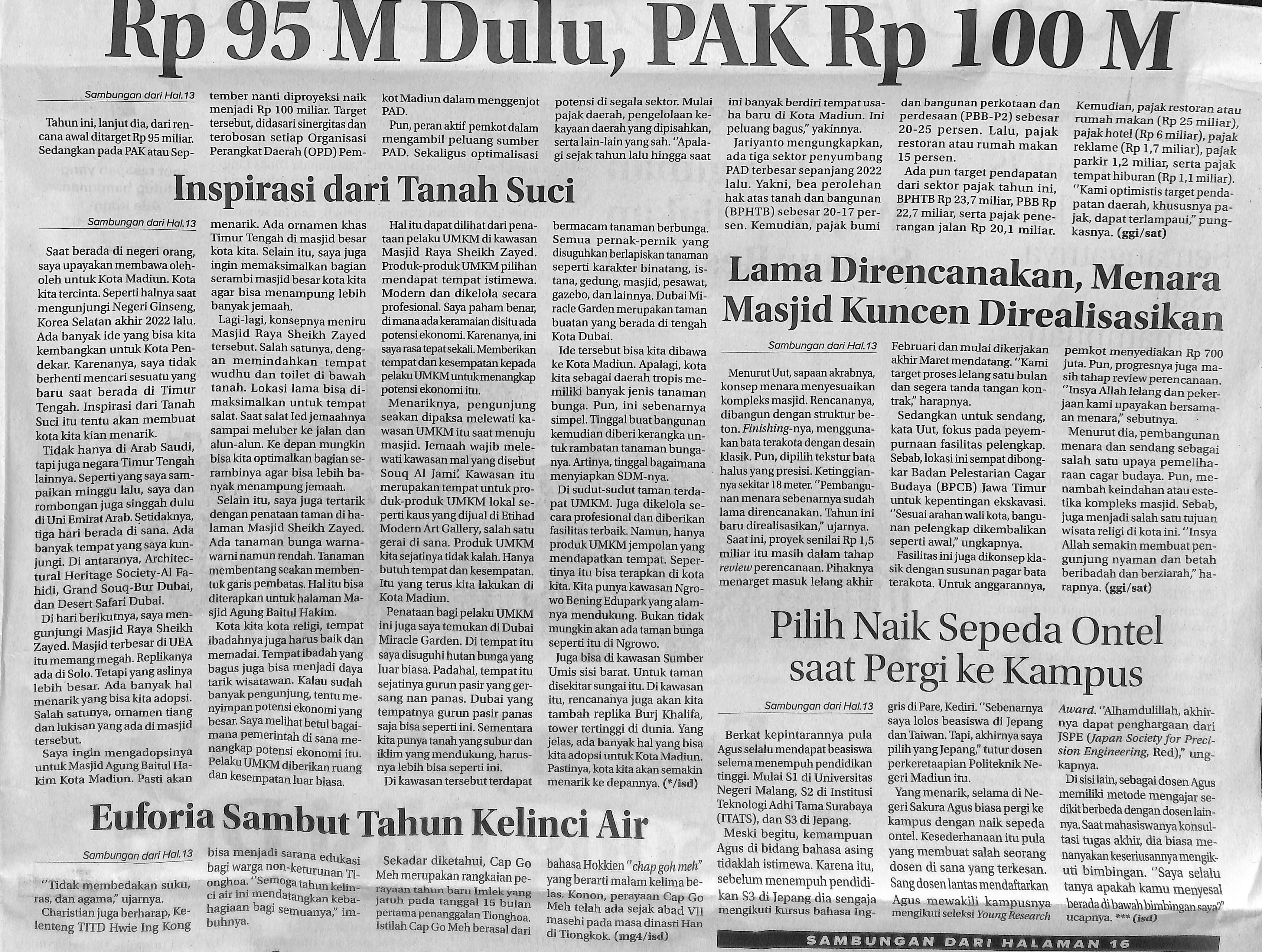 Lama Direncanakan Menara Masjid Kuncen Direalisasikan, Bersamaan Penyempurnaan Fasilitas Pelengkap Sendang