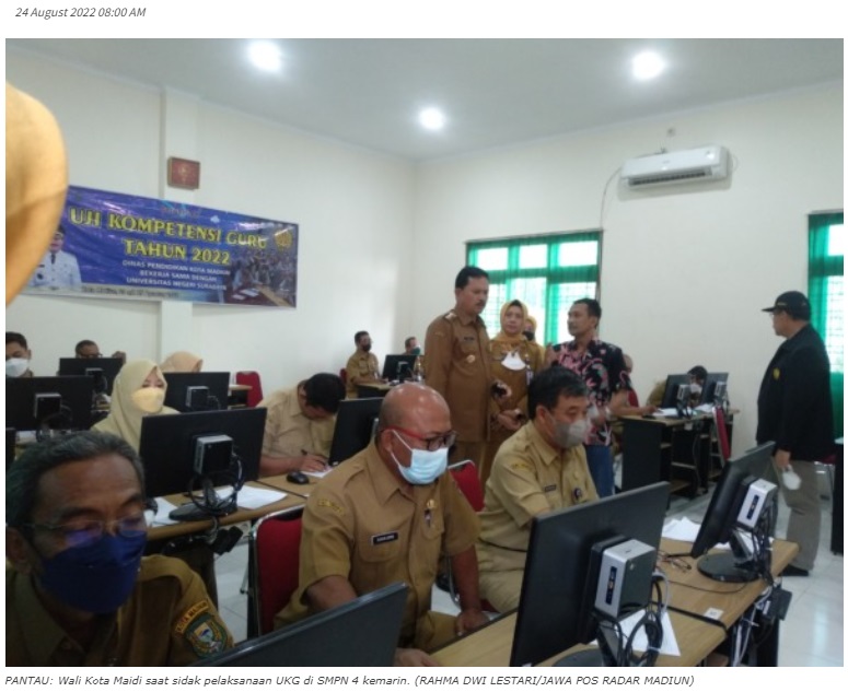 Wali Kota Maidi Sidak UKG Jenjang SMP
